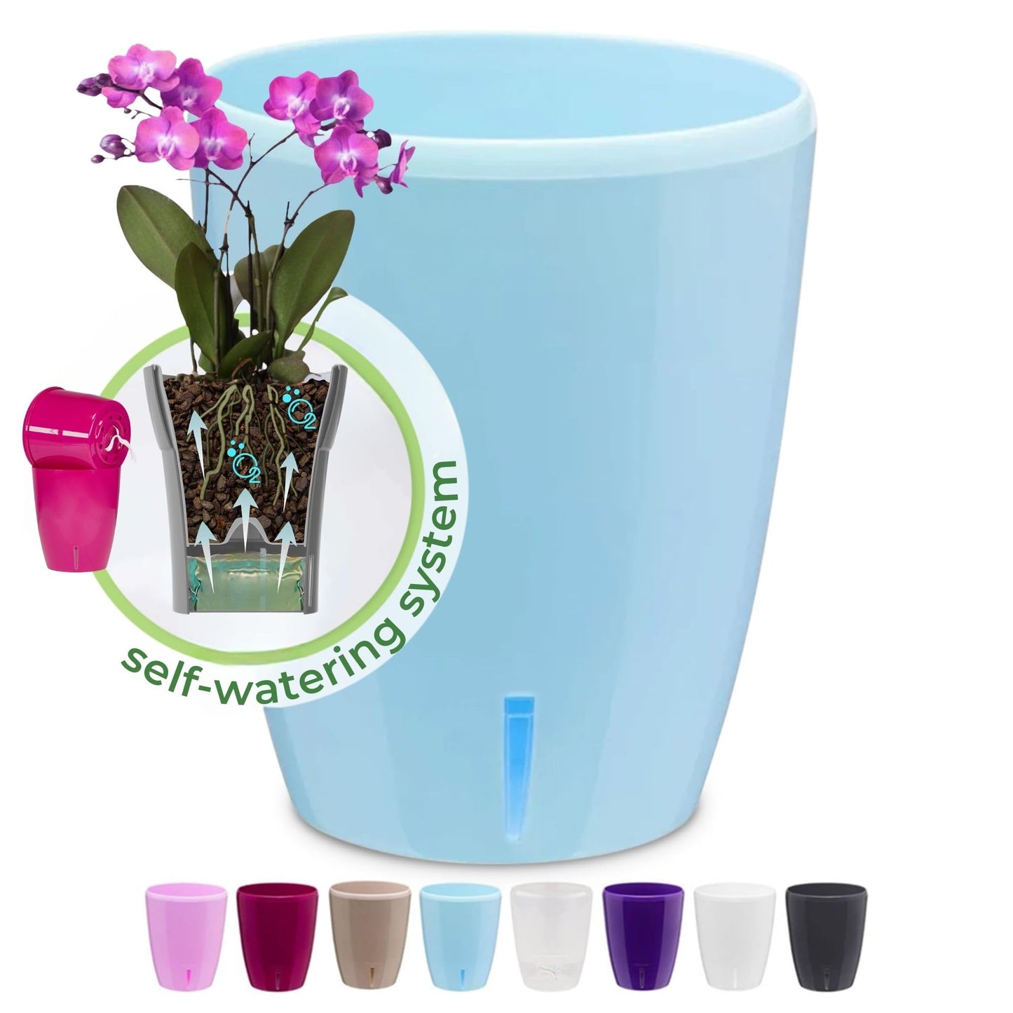 ORCHIDEA Self-Watering Orchid Pot