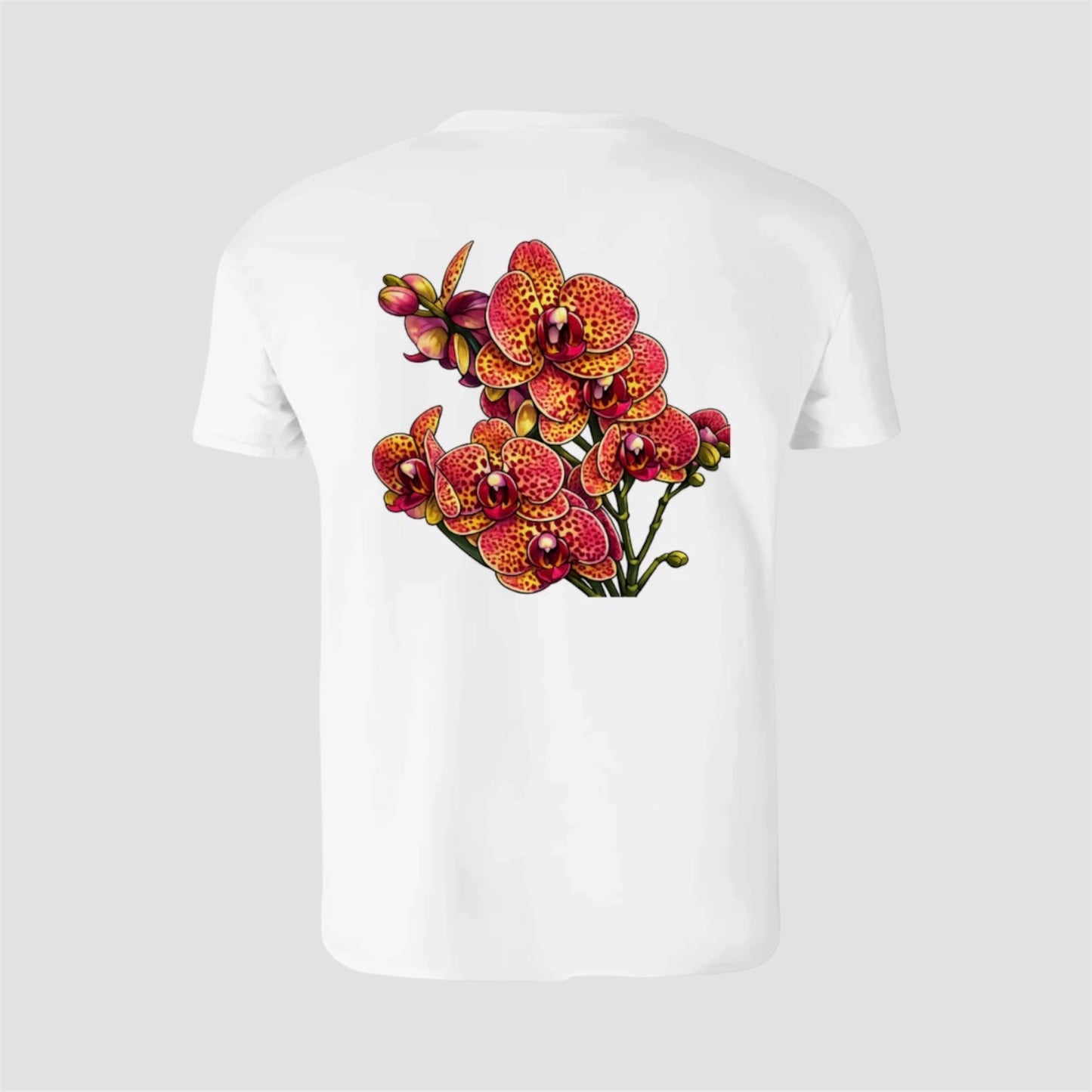 WhatTheBlossom Yellow Leopard Orchid T-Shirt – Premium Botanical Graphic Tee