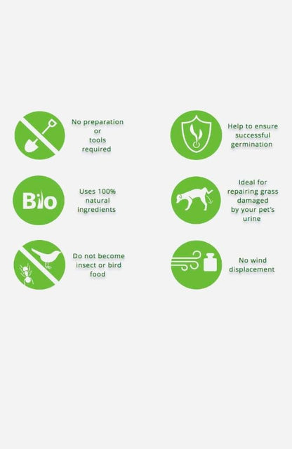 Lawn Patch Repair Coated Grass Seeds  Premium Hard Wearing Shade/Sun (0.85 KG)