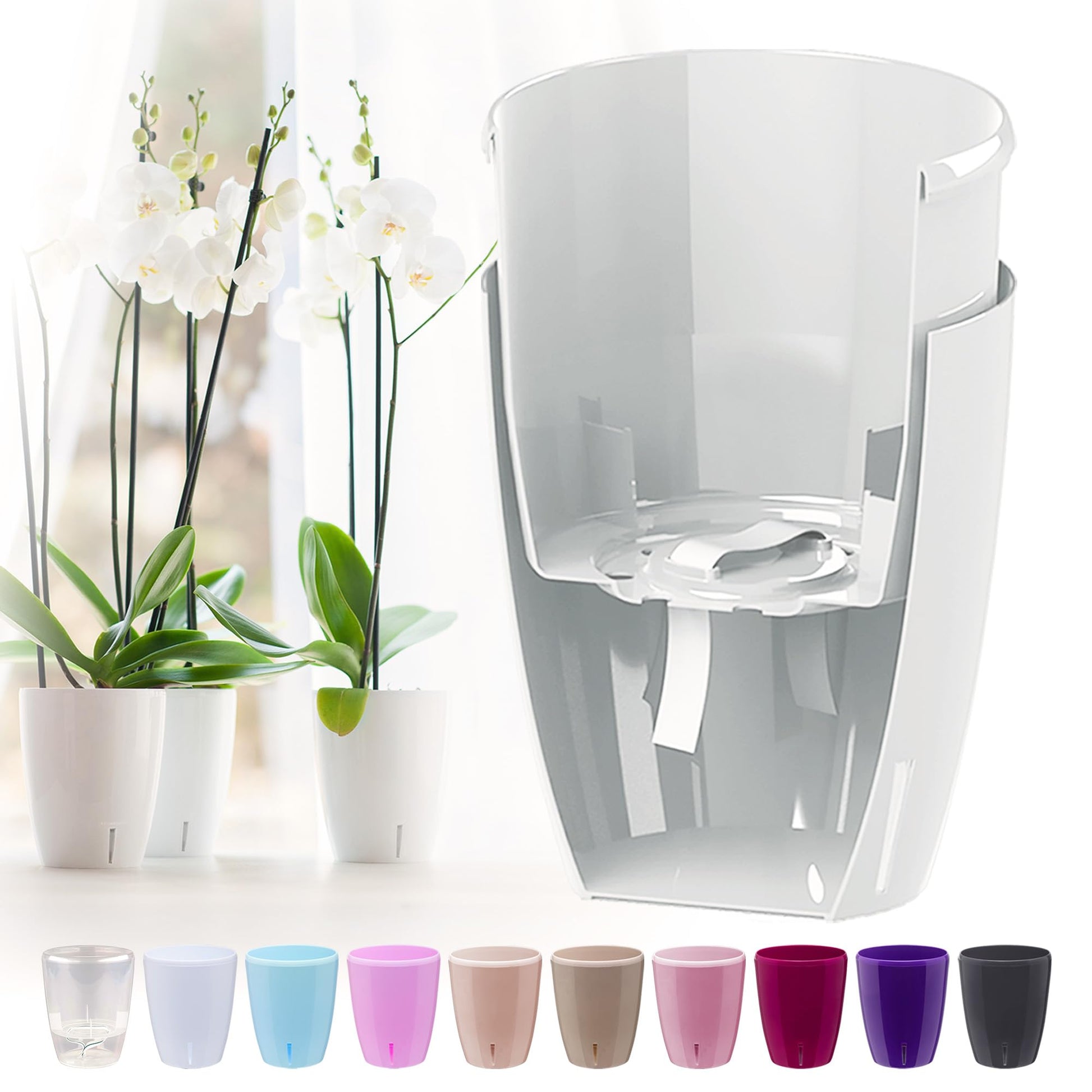 santino self watering planter instructions ORCHIDEA Self-Watering Orchid Pot – What The Blossom