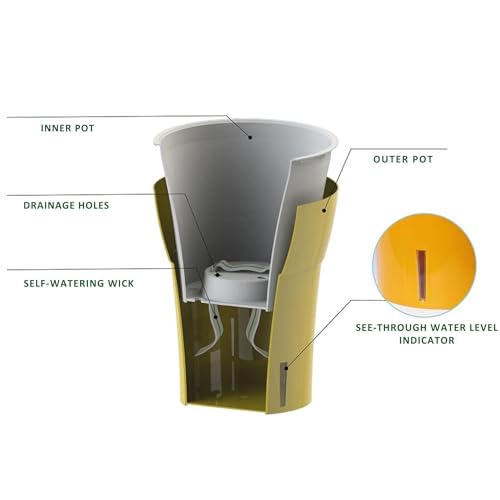 Dali-Dea Self-Watering Plant Pot