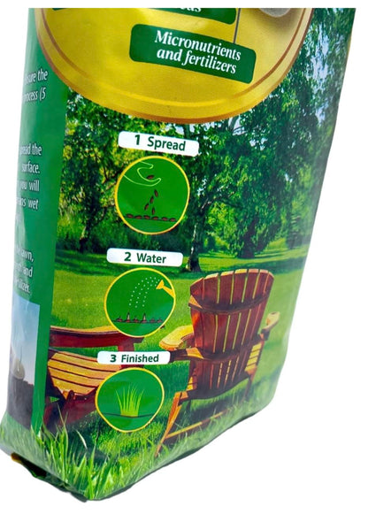 Lawn Patch Repair Coated Grass Seeds  Premium Hard Wearing Shade/Sun (0.85 KG)
