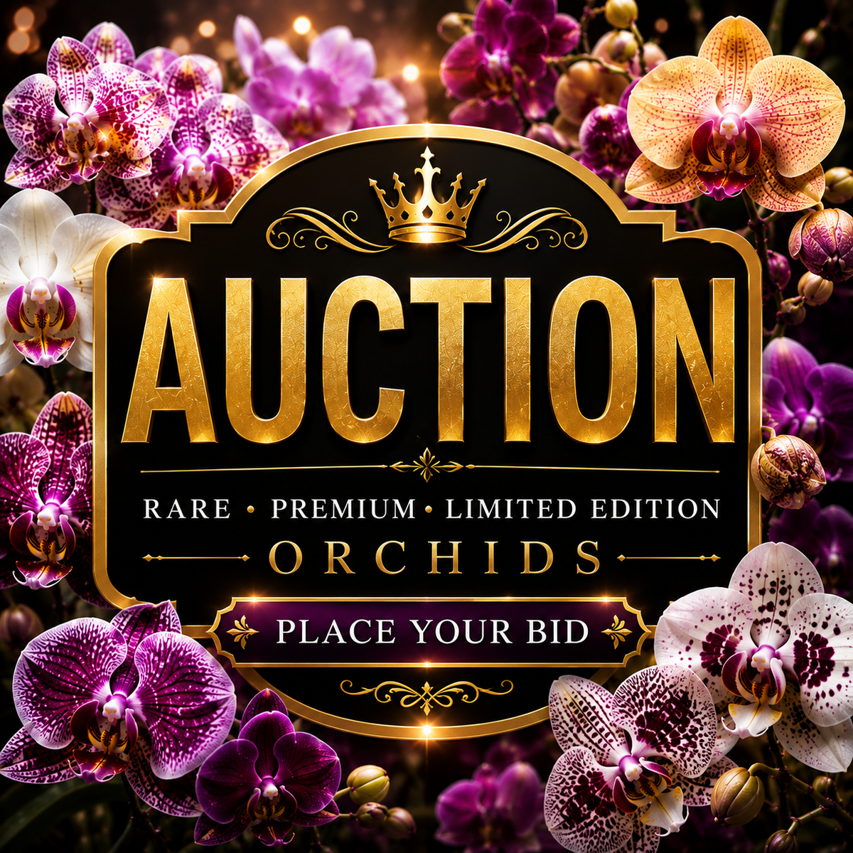 Various orchids for auction