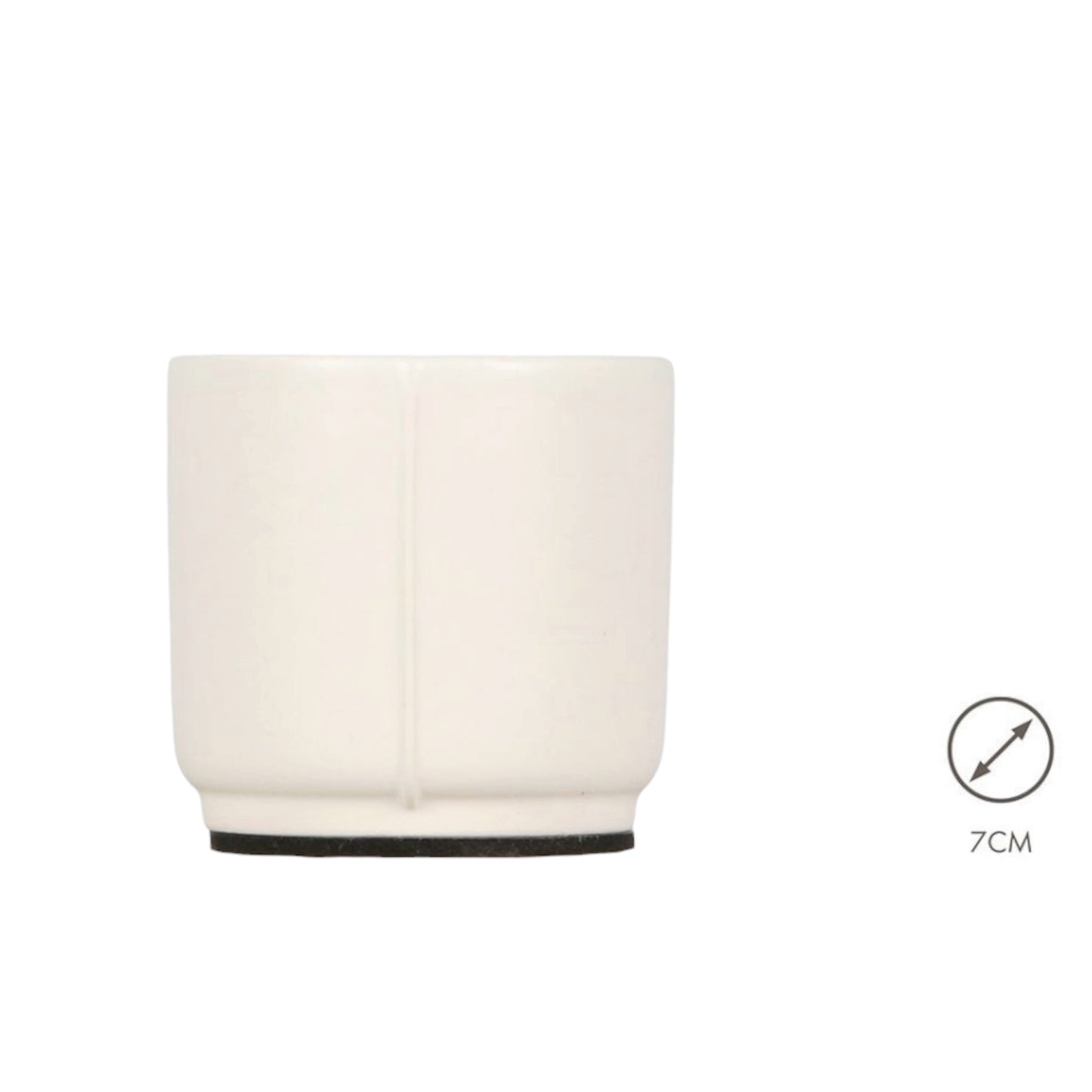 Lazio White Mini Pot 7cm For tiny dolls