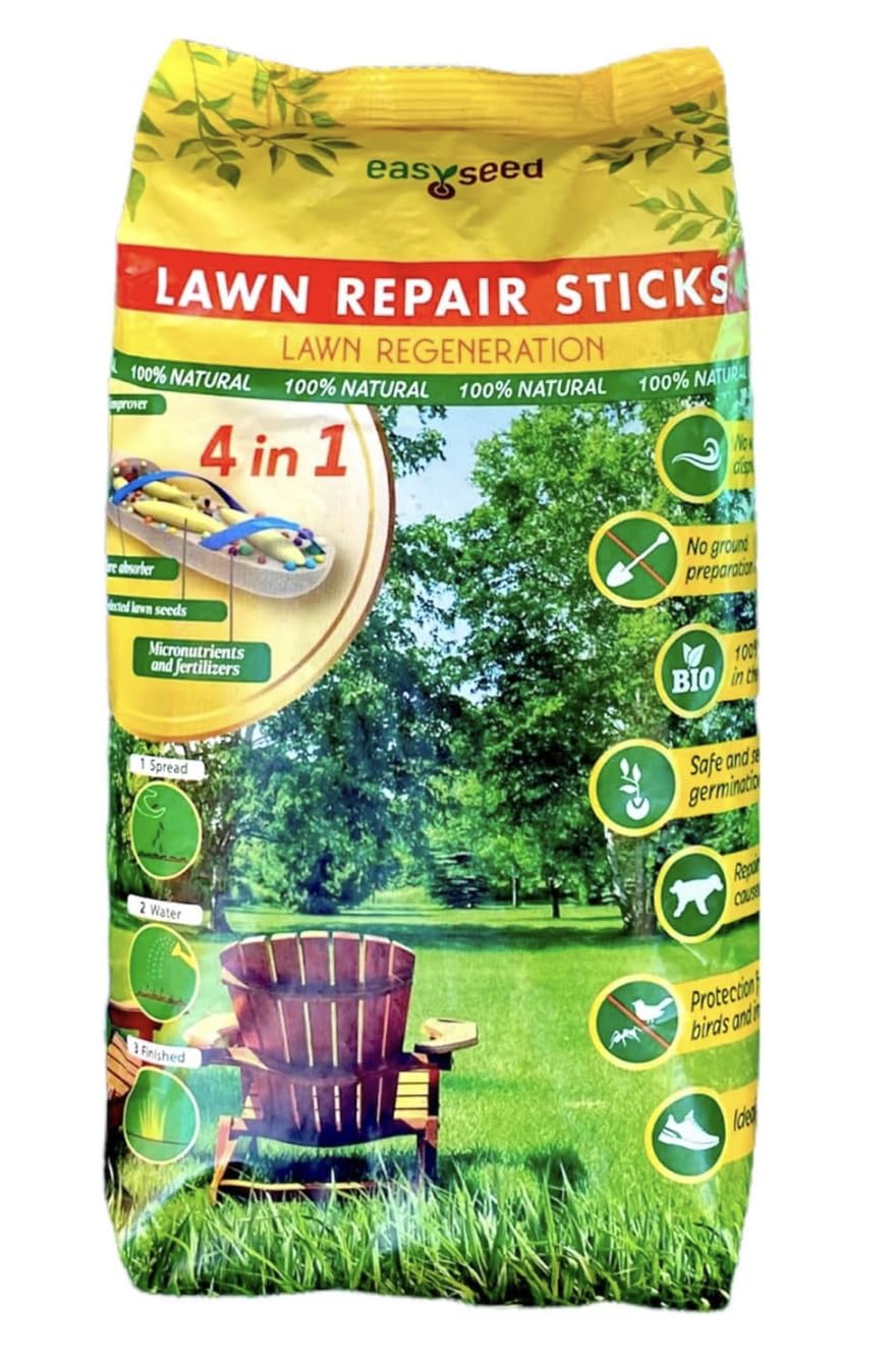 Lawn Patch Repair Coated Grass Seeds  Premium Hard Wearing Shade/Sun (0.85 KG)