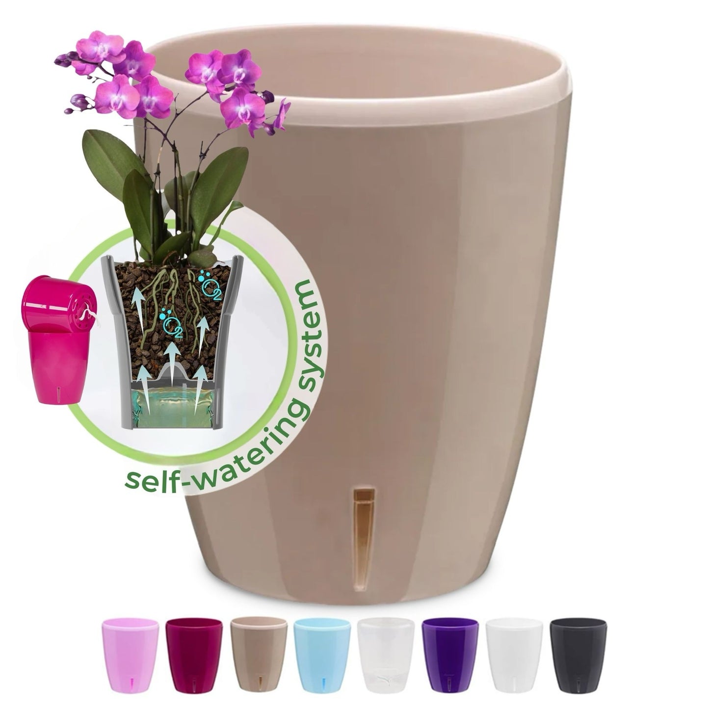 ORCHIDEA Self-Watering Orchid Pot