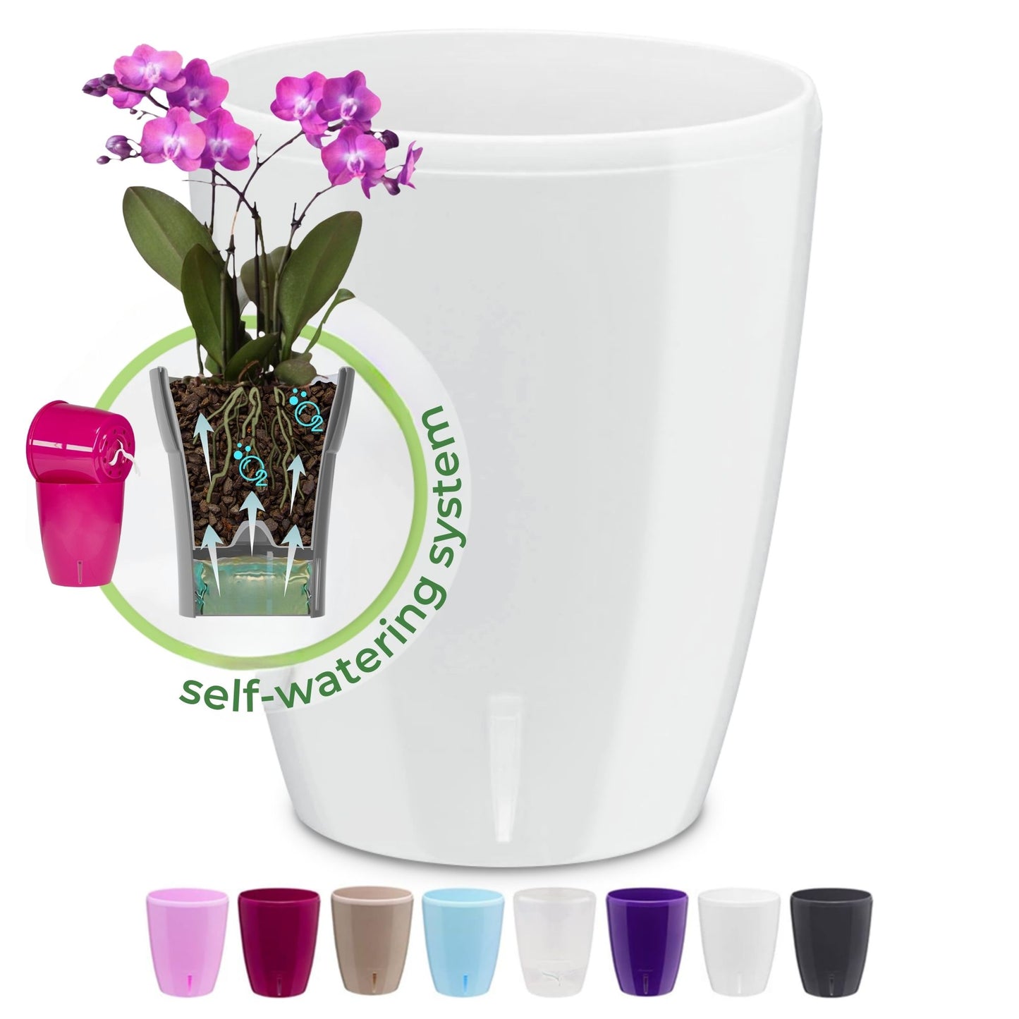 ORCHIDEA Self-Watering Orchid Pot